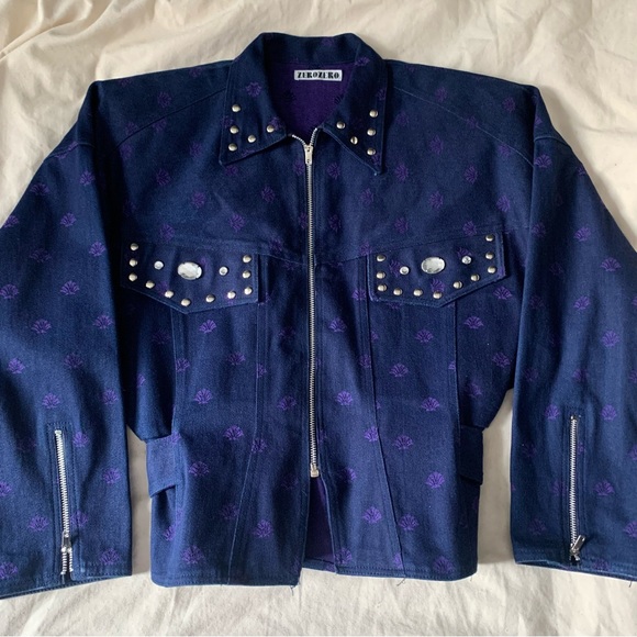 Vintage Western Jacket Rhinestone - Picture 4 of 9